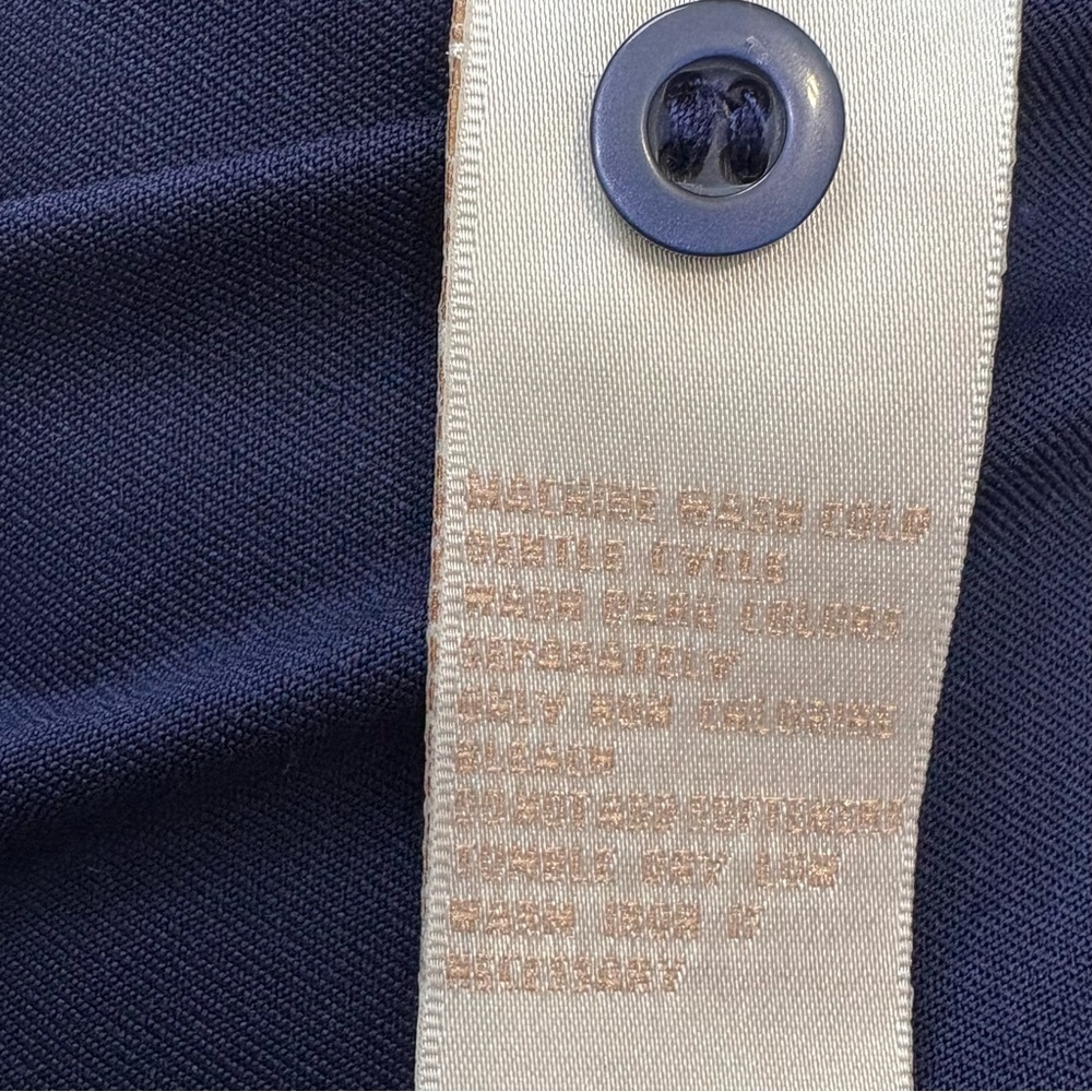 EP PRO TOUR TECH Sleeveless Golf Polo Navy Blue Medium - Picture 6 of 8